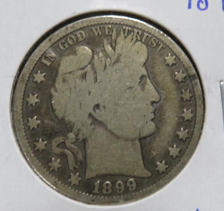 1899 O Barber Half Dollar G-VG Grade (1 of 2)