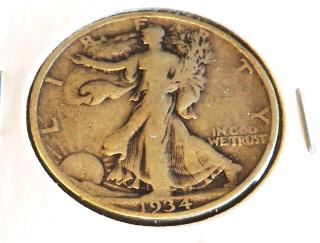 1934 Better Date Walking Liberty Half Dollar (1 of 2)