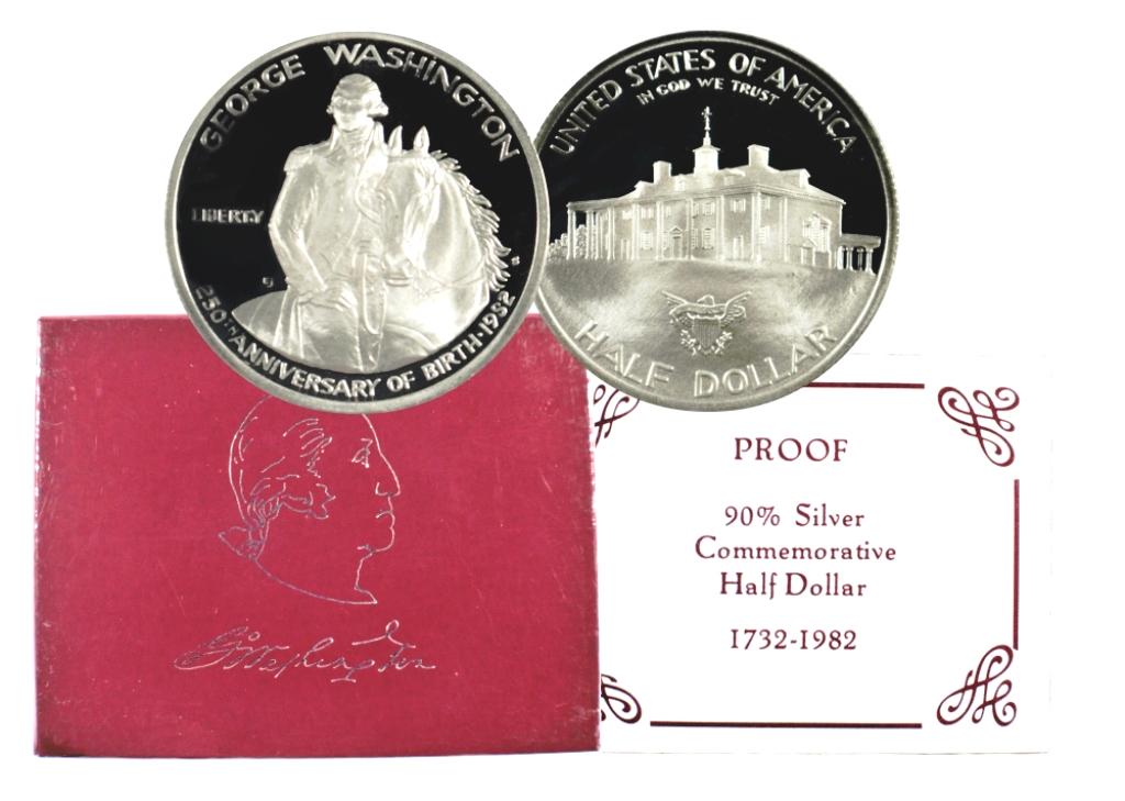 1982 Washington Half Dollar PROOF - IN OMB (1 of 1)