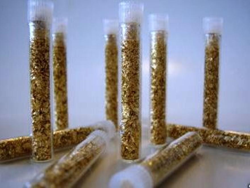 10 pcs. Gold Leaf Flakes in Vial - NON BULLION (1 of 1)
