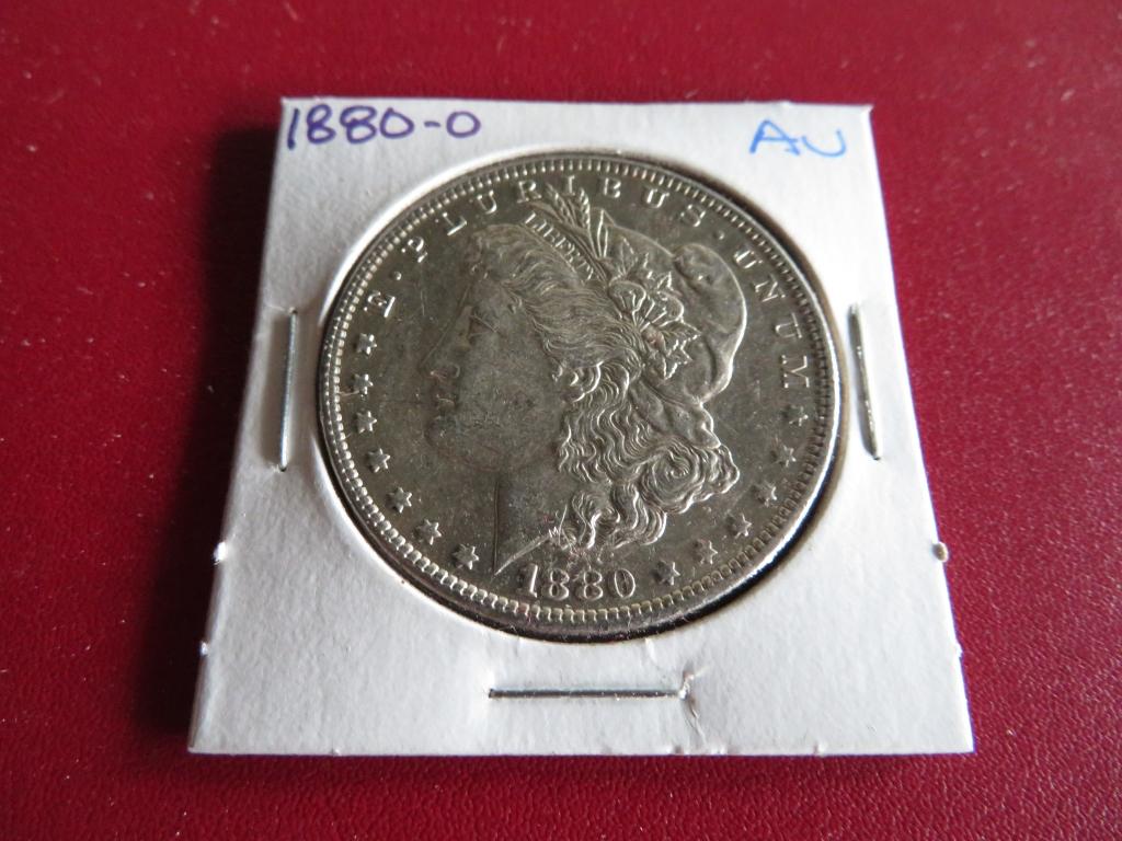 1880 O Au Grade Morgan Silver Dollar (1 of 2)