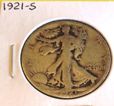 1921 S Walking Liberty Half Dollar Better Date (1 of 2)