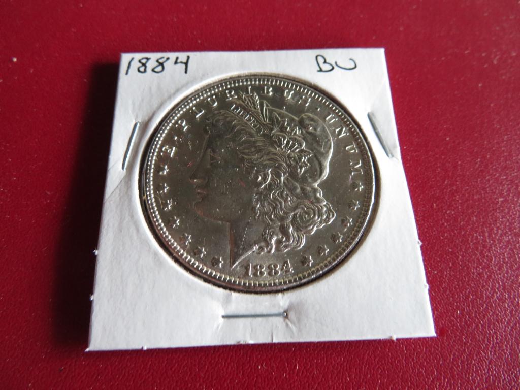 1884 P BU Grade Morgan Silver Dollar (1 of 2)