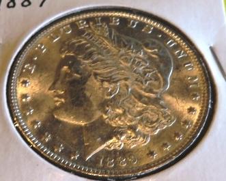 1889 BU Grade Morgan Silver Dollar (1 of 2)