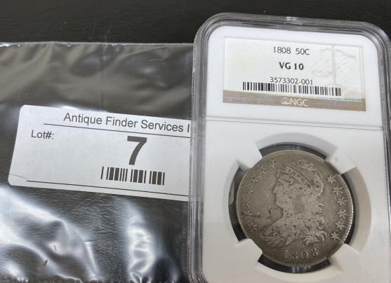 1808 Bust Half VG 10 NGC (1 of 2)