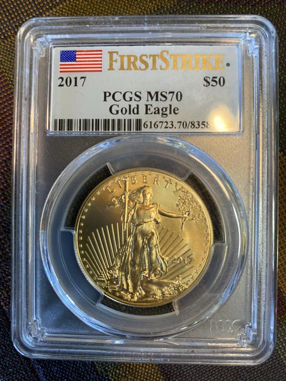 2017 MS 70 1st Strike Gold Eagle PCGS Slab (1 of 2)