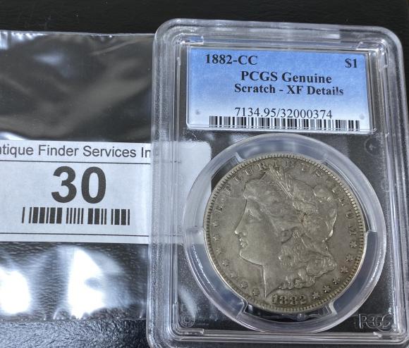 1882 CC PCGS Genuine Key Date Morgtan Dollar (1 of 2)