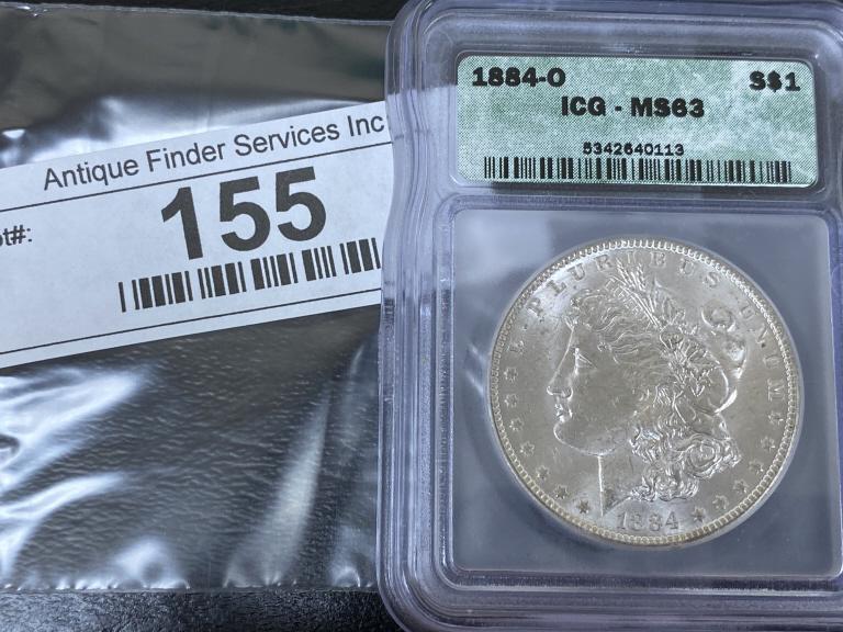 1884 O MS 63 Morgan Silver Dollar (1 of 2)