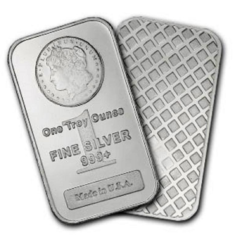 1 oz. Silver Morgan Design Bar (1 of 1)