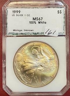 1999 MS 67 US Silver Eagle (1 of 2)