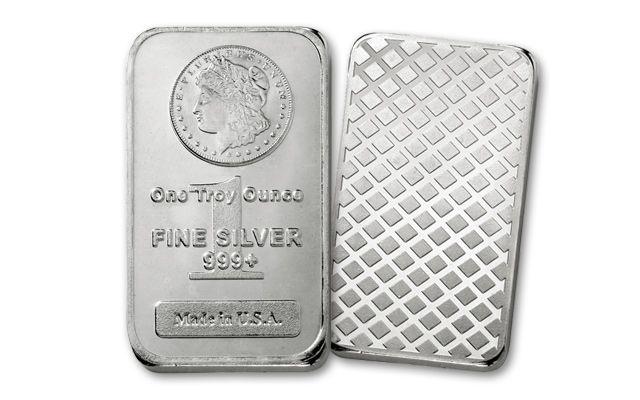 1oz Morgan Design Silver Bar (1 of 1)