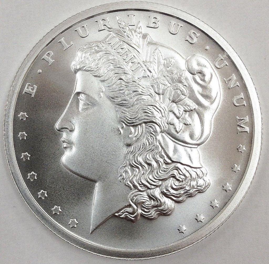 1oz Morgan Design Silver Round (1 of 1)