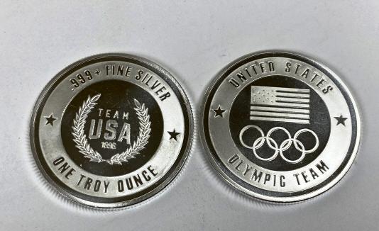 (2) 1 oz. Olympic Design Silver Rounds (1 of 1)