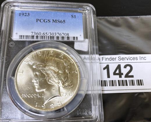 1923 MS 65 PCGS Peace Silver Dollar (1 of 2)