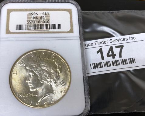 1926 MS 64 NGC Peace Silver Dollar (1 of 2)