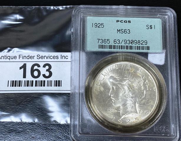 1925 MS 63 PCGS Peace Silver Dollar (1 of 2)