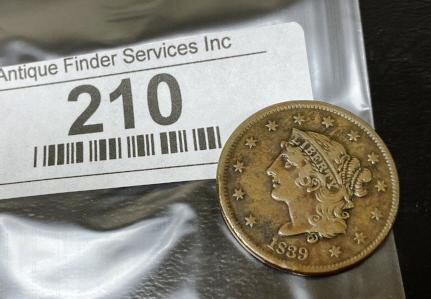 1839 Copper Large Cent (1 of 2)
