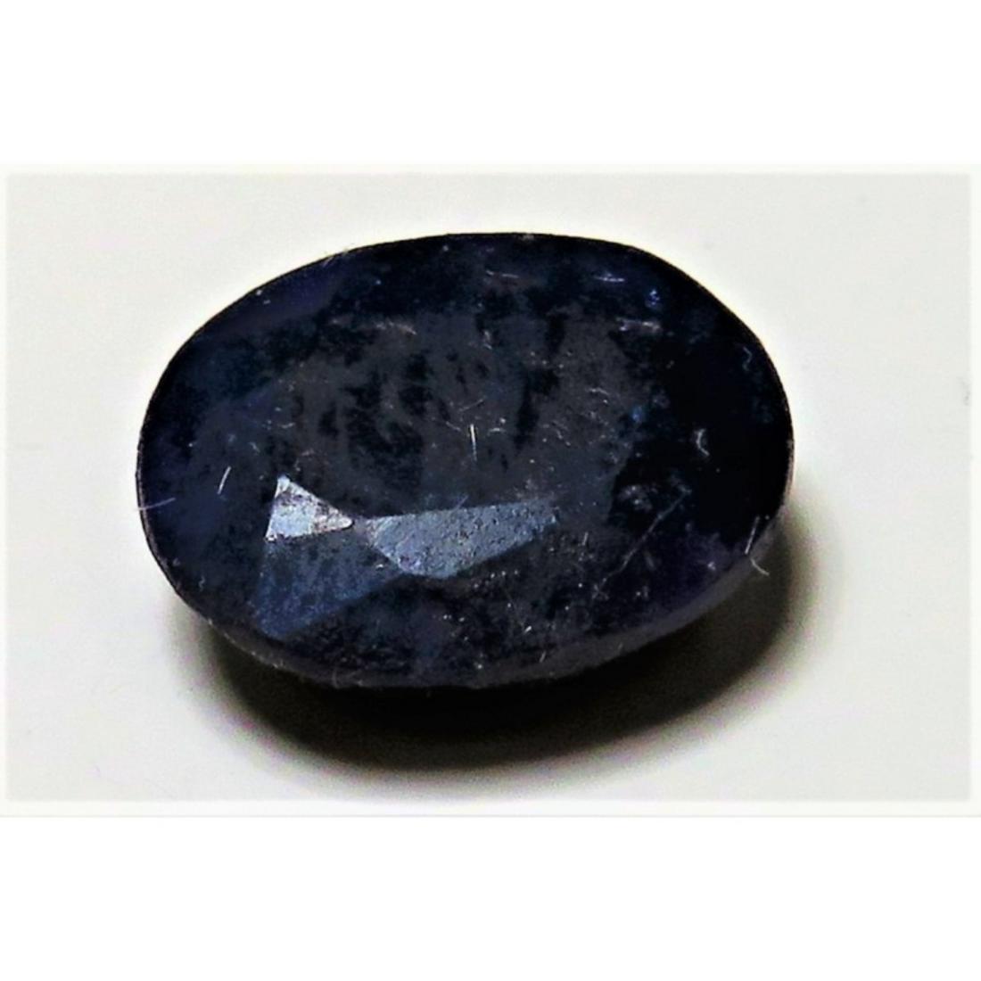 2.5 ct. Natural Indigo Blue Sapphire Gemstone (1 of 2)