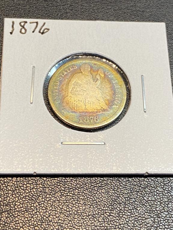 1876 Seated Liberty Dime (1 of 2)