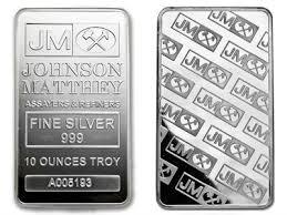 10 oz. Johnson Matthey Silver Bar .999 (1 of 1)