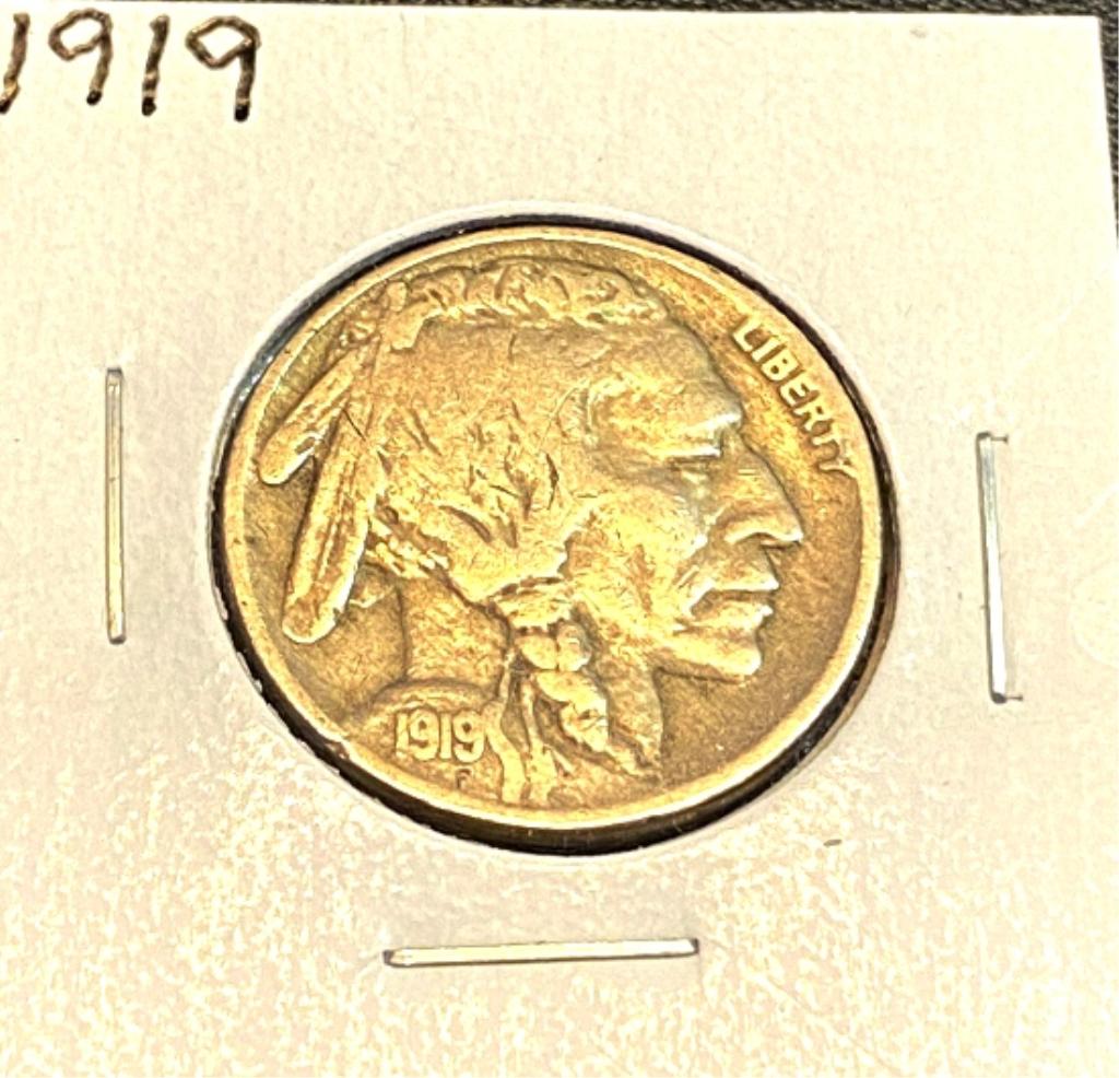 1919 Full Date Buffalo Nickel