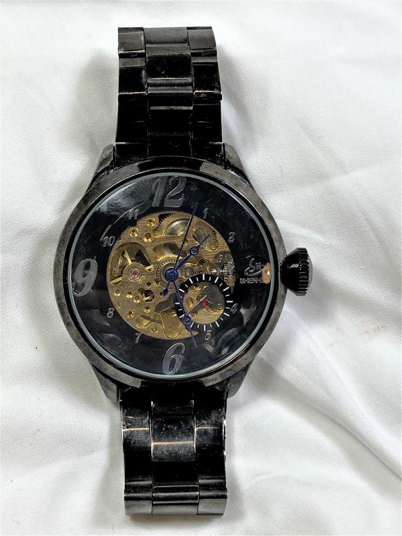 Deposit Box Estate Find Invicta Skeleton Watch (1 of 4)