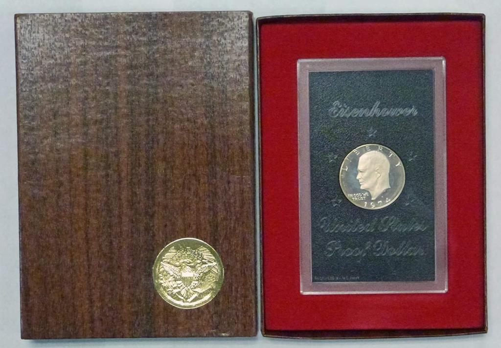 1974 S Brown Ike Dollar in OMB (1 of 1)