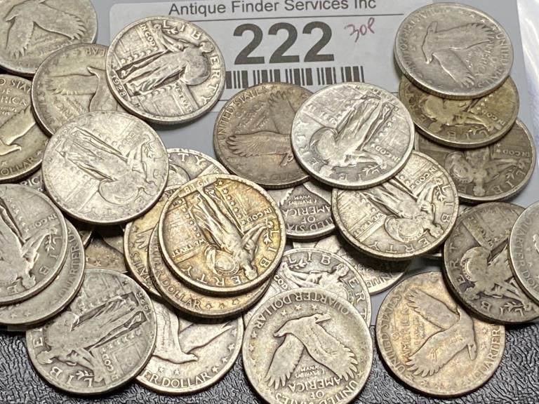 30 pcs. Standing Liberty Quarters - Most VF Plus (1 of 1)