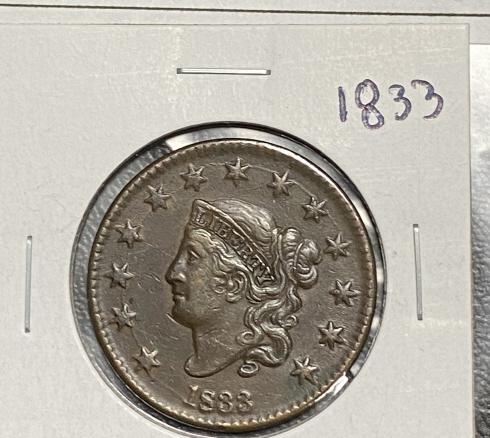 1833 Large Cent (1 of 2)