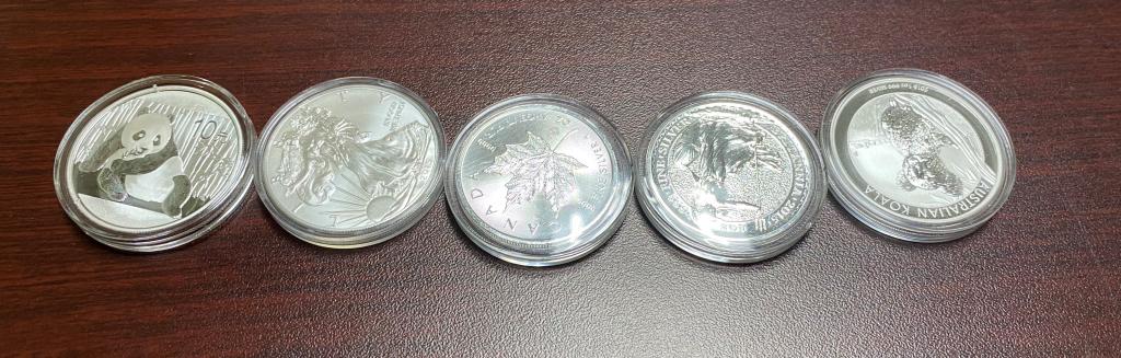 5 Nation 2015 - 1 oz Silver Bullion Lot (1 of 1)