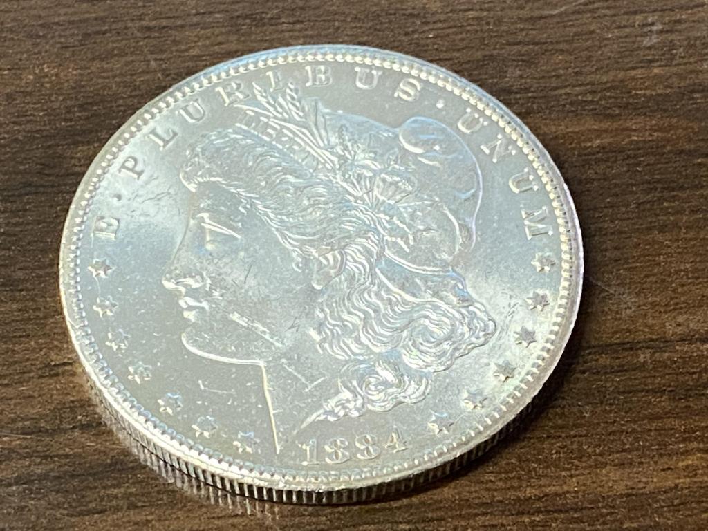 1884 Carson City BU Grade Morgan Silver Dollar (1 of 2)