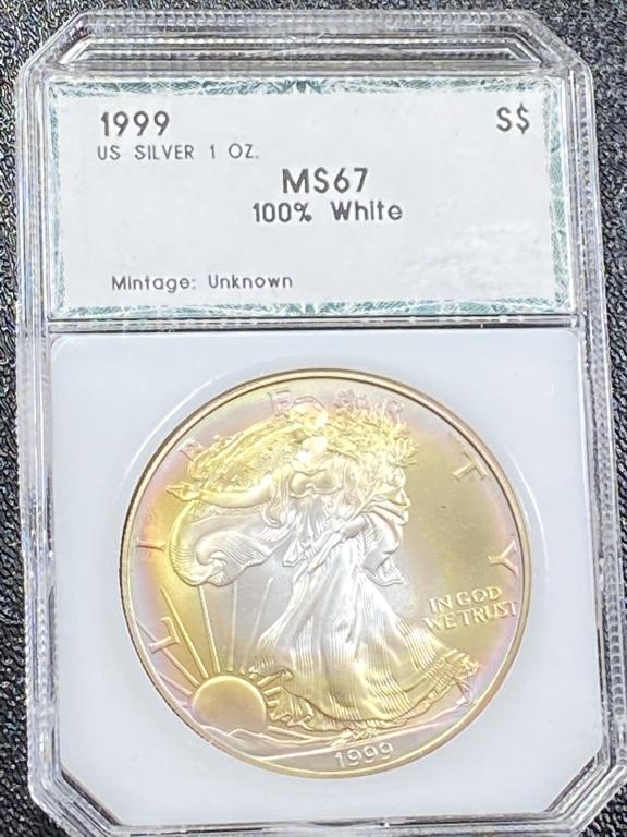1999 MS 67 Toned Rim Better Date ASE (1 of 3)