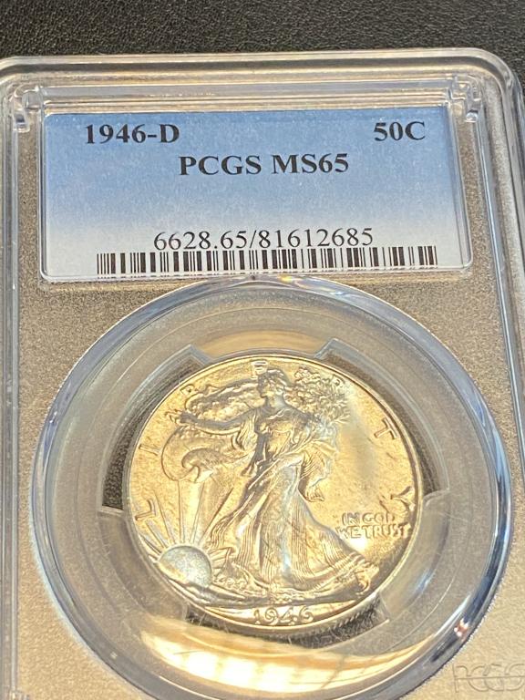 1946 d MS 65 PCGS Walking Liberty Half Dollar (1 of 2)