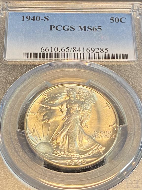 1940 s MS 65 PCGS Walking Liberty Half Dollar (1 of 2)