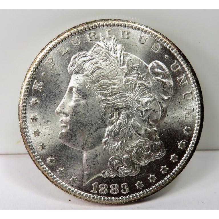 1883 Carson City BU Grade Morgan Silver Dollar (1 of 2)