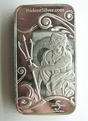 5 oz. Neptune Silver Bar .999 Pure (1 of 1)