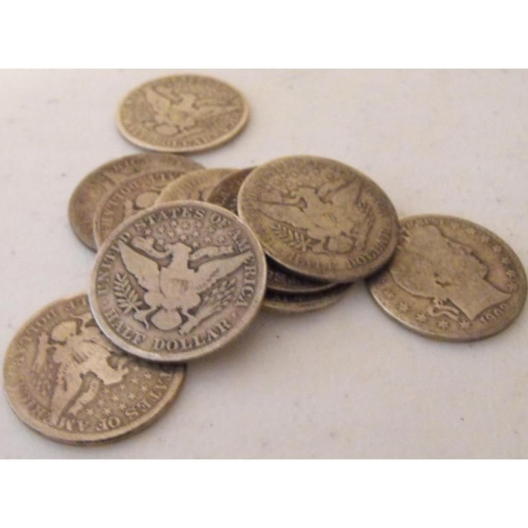 (10) Barber Half Dollars - AG-VG (1 of 1)
