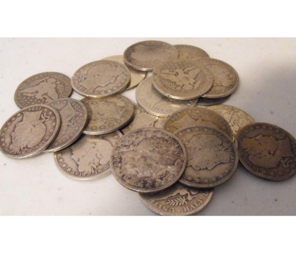 Lot of (20) Barber Half Dollars (1 of 1)