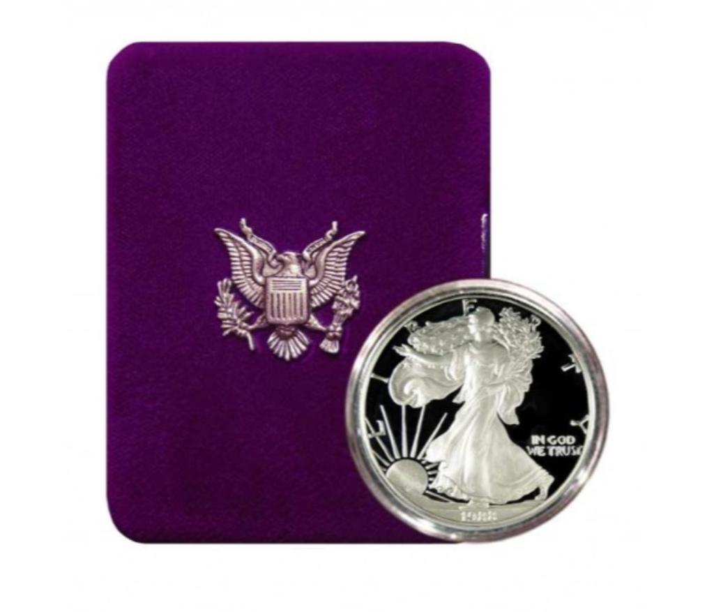 1988 US Silver Eagle Proof in Mint Case (1 of 1)