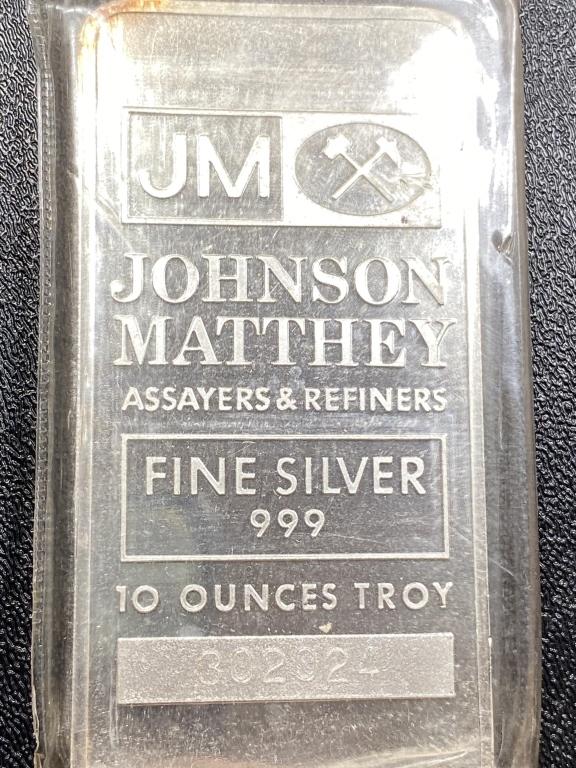10 oz Johnson Matthey Silver Bar (1 of 2)