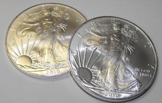Lot of (2) US SIlver Eagles - BU Grade - (1 of 1)