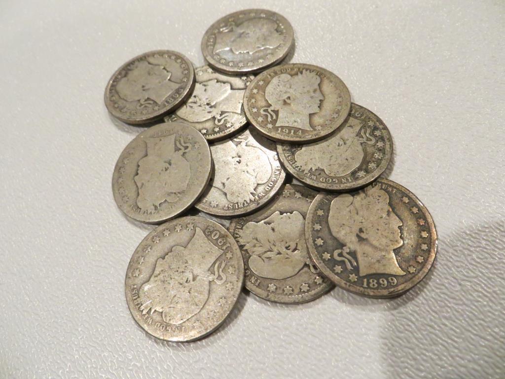 Lot of 10 Barber Dimes (1 of 1)