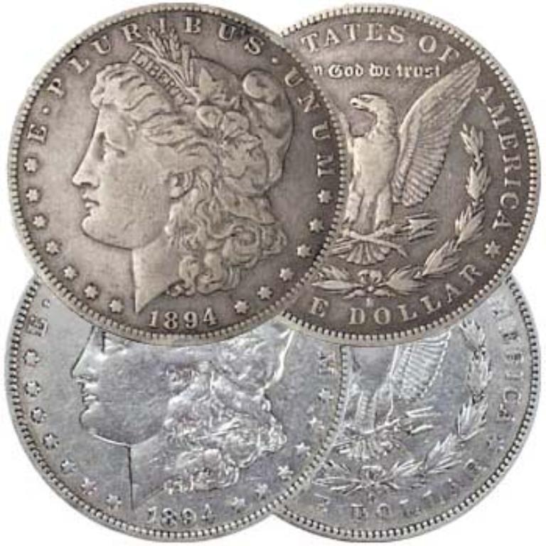 1894-O & S Morgan Silver Dollar Pair VF-Key Date (1 of 1)