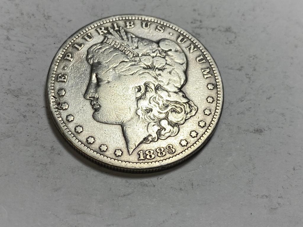 1883 S Better Date Morgan Silver Dollar (1 of 2)