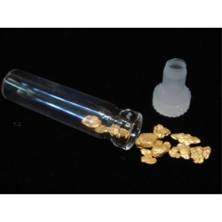 22k - 1 Gram Pure Gold in Vial - River Mined (1 of 1)