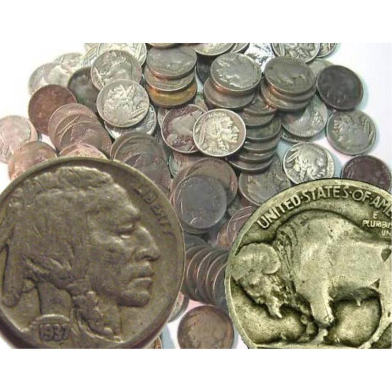 Lot of (100) FULL DATE Buffalo Nickels (1 of 1)