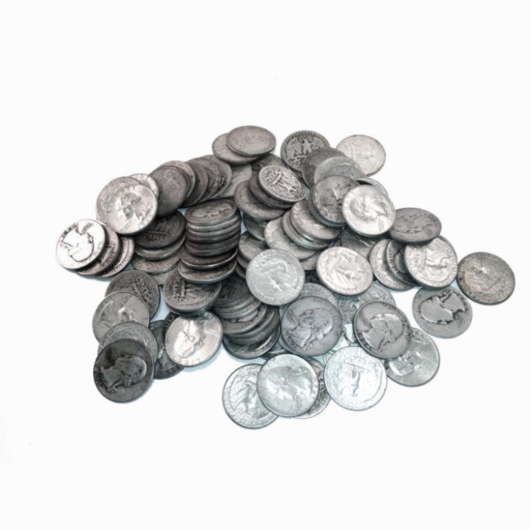 Lot of 50 Washington Silver Quarters 90% (1 of 1)