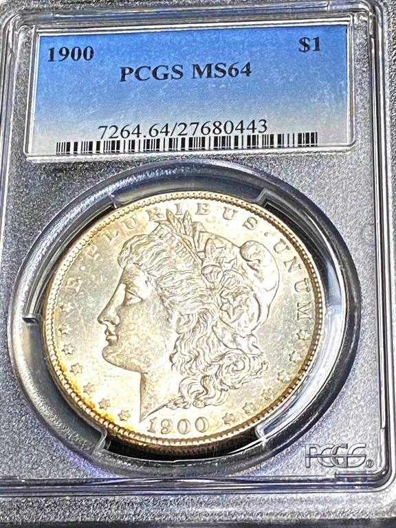 1900 MS 64 PCGS Morgan Silver Dollar (1 of 2)
