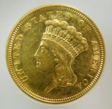 1854 $3 Gold Princess (1 of 2)