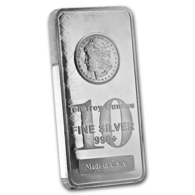 10 oz. Morgan Design Silver Bar .999 Pure (1 of 2)